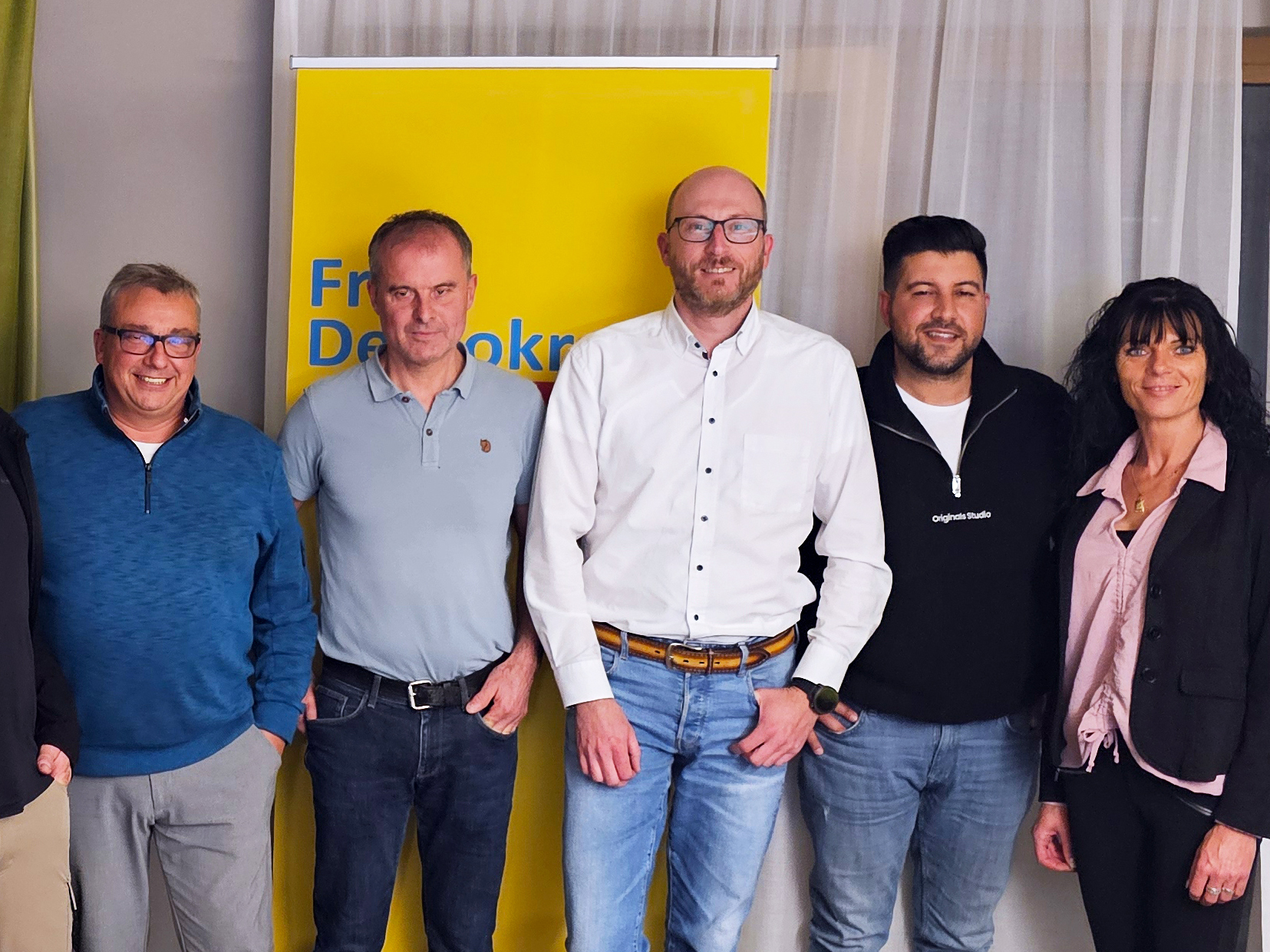 Teilnehmer der Veranstaltung (v.l.n.r.): Alexander Ort, Frank Höfle, Sebastian Scherer, Mehrdad Balaei und Manuela Cugovcan.