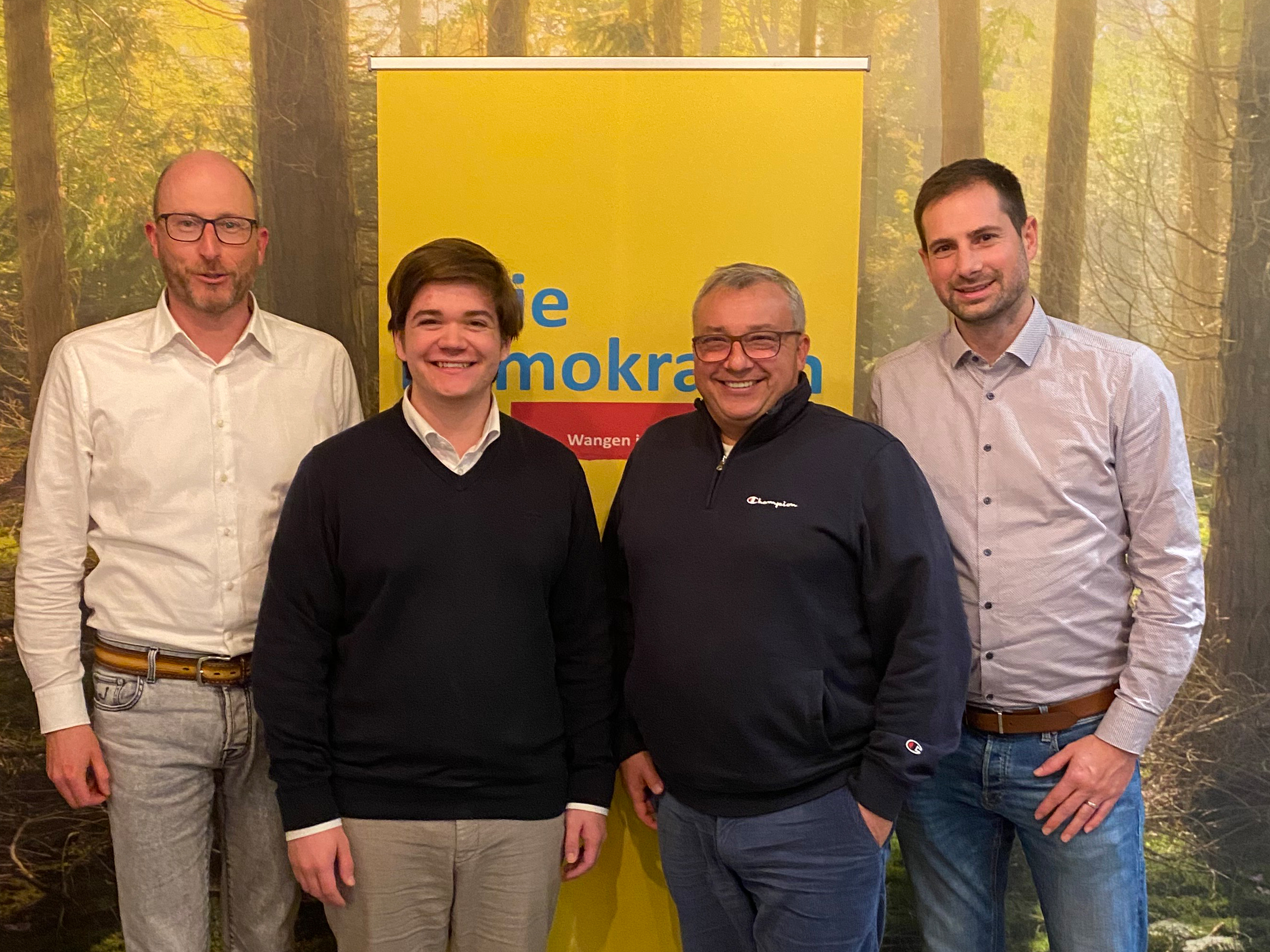 Sebastian Scherer, Valentin Motz, Alexander Ort und Stephan Bulmer (v.l.n.r.)